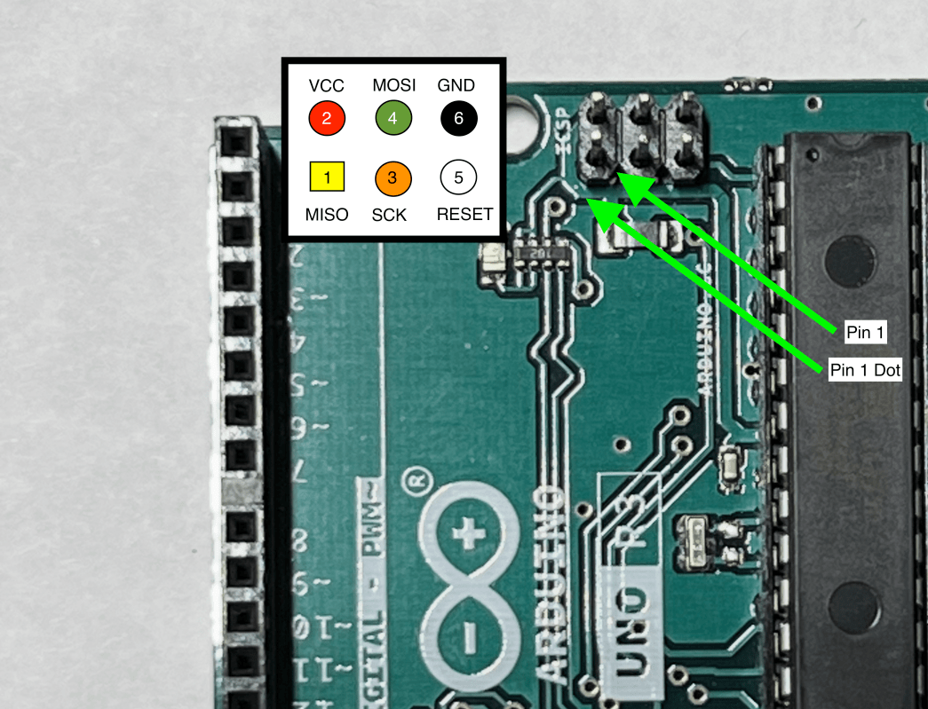 Arduino Uno ICSP Connector